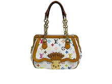画像をギャラリービューアに読み込む, LOUIS VUITTON ルイヴィトン ハンドバッグ M92590 グレイシーMM ホワイト モノグラム マルチカラー ゴールド金具 良品 中古 54445