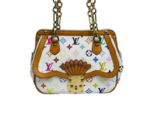 画像をギャラリービューアに読み込む, LOUIS VUITTON ルイヴィトン ハンドバッグ M92590 グレイシーMM ホワイト モノグラム マルチカラー ゴールド金具 良品 中古 54445