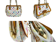 画像をギャラリービューアに読み込む, LOUIS VUITTON ルイヴィトン ハンドバッグ M92590 グレイシーMM ホワイト モノグラム マルチカラー ゴールド金具 良品 中古 54445