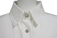 画像をギャラリービューアに読み込む, 新品未使用 CHROME HEARTS クロムハーツ 長袖シャツ MAHAL KITA SHIRT マハルキタシャツ レザーパッチ クロスボール サイズXS 54498