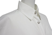 画像をギャラリービューアに読み込む, 新品未使用 CHROME HEARTS クロムハーツ 長袖シャツ MAHAL KITA SHIRT マハルキタシャツ レザーパッチ クロスボール サイズXS 54498