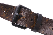 画像をギャラリービューアに読み込む, LOUIS VUITTON ルイヴィトン サンチュールシグネチャーベルト19SS MP228 90/36mm モノグラム ブラウン オレンジ 美品 中古 54521