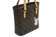 画像をギャラリービューアに読み込む, 極美品 LOUIS VUITTON ルイヴィトン 村上隆 ハンドバッグ ヴァヴァンPM モノグラムパンダ M51173 ブラウン ゴールド金具 中古 54529