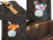 画像をギャラリービューアに読み込む, 極美品 LOUIS VUITTON ルイヴィトン 村上隆 ハンドバッグ ヴァヴァンPM モノグラムパンダ M51173 ブラウン ゴールド金具 中古 54529