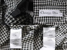 画像をギャラリービューアに読み込む, Christian Dior クリスチャンディオール オーバーサイズアノラック 017C10A2856 千鳥柄 モノクロ サイズXS 美品 中古 54549