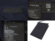 Load image into Gallery viewer, 新品未使用品 PRADA プラダ ポロシャツ 半袖 トップス 2022年 DNA497 S101 1JQL コットン ネイビー サイズL メンズ 中古 54595