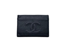 画像をギャラリービューアに読み込む, CHANEL シャネル カードケース 名刺入れ ココマーク 6番台 2000年 ブラック キャビアスキン 美品 中古 54657