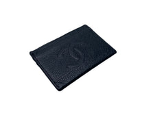 画像をギャラリービューアに読み込む, CHANEL シャネル カードケース 名刺入れ ココマーク 6番台 2000年 ブラック キャビアスキン 美品 中古 54657