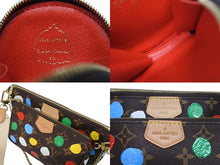 画像をギャラリービューアに読み込む, 新品同様 LOUIS VUITTON ルイヴィトン 草間彌生 ミュルティ ポシェット アクセソワール M46385 モノグラムキャンバス マルチカラー 中古 4b005471