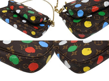 画像をギャラリービューアに読み込む, 新品同様 LOUIS VUITTON ルイヴィトン 草間彌生 ミュルティ ポシェット アクセソワール M46385 モノグラムキャンバス マルチカラー 中古 4b005471