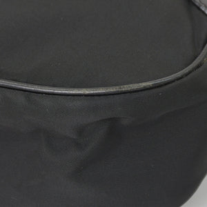 PRADA プラダ ワンショルダーバッグ トライアングルロゴ ナイロン ブラック シルバー金具 美品 中古 4a005473