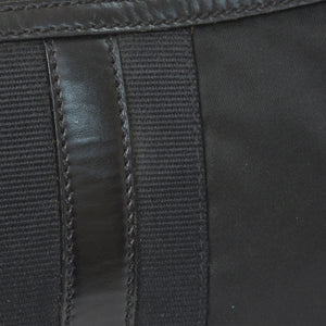 PRADA プラダ ワンショルダーバッグ トライアングルロゴ ナイロン ブラック シルバー金具 美品 中古 4a005473