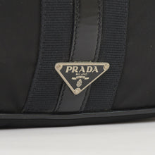 将图片加载到图库查看器，PRADA プラダ ワンショルダーバッグ トライアングルロゴ ナイロン ブラック シルバー金具 美品 中古 4a005473