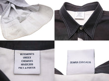 Load image into Gallery viewer, VETEMENTS ヴェトモン 長袖シャツ マリリンマンソンプリントオーバーサイズ ブラック サイズS 18AW UAH19SH301 美品 中古 54794