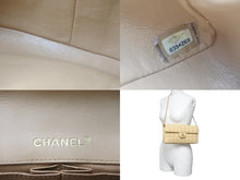 画像をギャラリービューアに読み込む, CHANEL シャネル チェーンショルダーバッグ チョコバー A15316 8番台 ベージュ ゴールド金具 美品 中古 54891
