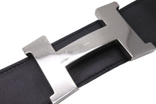 Load image into Gallery viewer, HERMES エルメス コンスタンス ベルト Hロゴ □P刻印 エプソン ボックスカーフ ブラック シルバー金具 サイズ90 美品 中古 54907