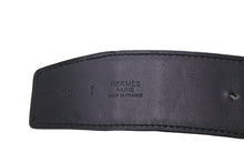 Load image into Gallery viewer, HERMES エルメス コンスタンス ベルト Hロゴ □P刻印 エプソン ボックスカーフ ブラック シルバー金具 サイズ90 美品 中古 54907