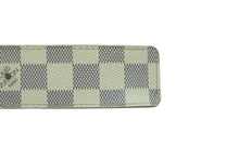 画像をギャラリービューアに読み込む, LOUIS VUITTON ルイヴィトン ベルト イニシャル ダミエ アズール 34/85 M9609 ゴールド金具 良品 中古 54909