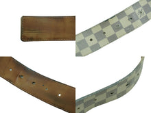 画像をギャラリービューアに読み込む, LOUIS VUITTON ルイヴィトン ベルト イニシャル ダミエ アズール 34/85 M9609 ゴールド金具 良品 中古 54909