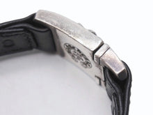 Load image into Gallery viewer, CHROME HEARTS クロムハーツ レザー ブレスレット CHX ハーネスクラスプ シルバー925 2003/.925刻印 38g 美品 中古 4b005491