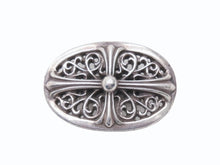 画像をギャラリービューアに読み込む, CHROME HEARTS クロムハーツ オーバルクロス ヘアゴム 重量約21.1g シルバー925 1989/.925刻印 美品 中古 4b005494