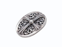 画像をギャラリービューアに読み込む, CHROME HEARTS クロムハーツ オーバルクロス ヘアゴム 重量約21.1g シルバー925 1989/.925刻印 美品 中古 4b005494