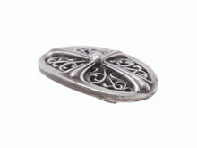 画像をギャラリービューアに読み込む, CHROME HEARTS クロムハーツ オーバルクロス ヘアゴム 重量約21.1g シルバー925 1989/.925刻印 美品 中古 4b005494