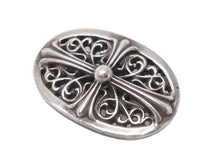 画像をギャラリービューアに読み込む, CHROME HEARTS クロムハーツ オーバルクロス ヘアゴム 重量約21.1g シルバー925 1989/.925刻印 美品 中古 4b005494