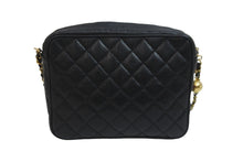 Load image into Gallery viewer, CHANEL シャネル ショルダーバッグ チェーン マトラッセ ココボール ブラック キャビアスキン ゴールド金具 美品 中古 54987