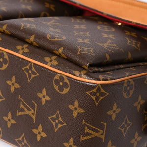 極美品 LOUISVUITTON ルイヴィトン ヴィヴァシテGM ワンショルダーバッグ M51163 モノグラム ブラウン ゴールド金具 中古 4a003180