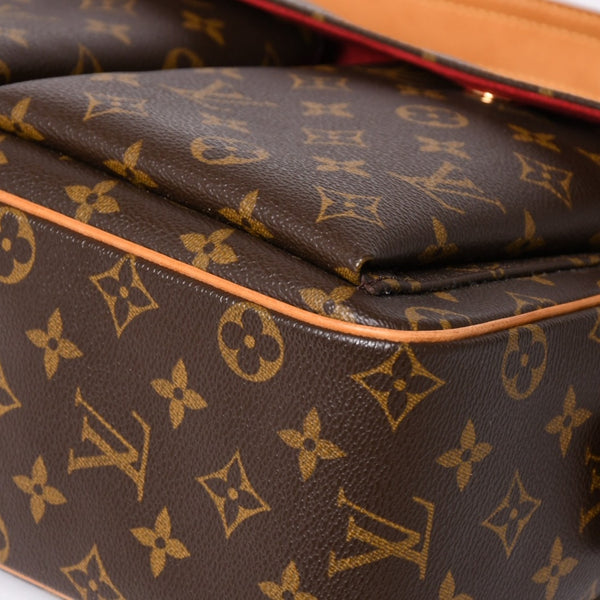 極美品 LOUISVUITTON ルイヴィトン ヴィヴァシテGM ワンショルダーバッグ M51163 モノグラム ブラウン ゴールド金具 中古 4a003180