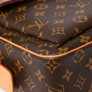 極美品 LOUISVUITTON ルイヴィトン ヴィヴァシテGM ワンショルダーバッグ M51163 モノグラム ブラウン ゴールド金具 中古 4a003180