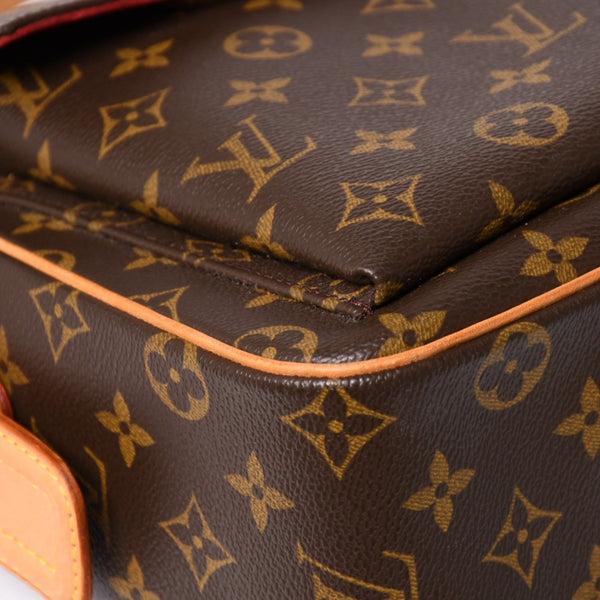 極美品 LOUISVUITTON ルイヴィトン ヴィヴァシテGM ワンショルダーバッグ M51163 モノグラム ブラウン ゴールド金具 中古 4a003180