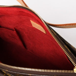 極美品 LOUISVUITTON ルイヴィトン ヴィヴァシテGM ワンショルダーバッグ M51163 モノグラム ブラウン ゴールド金具 中古 4a003180