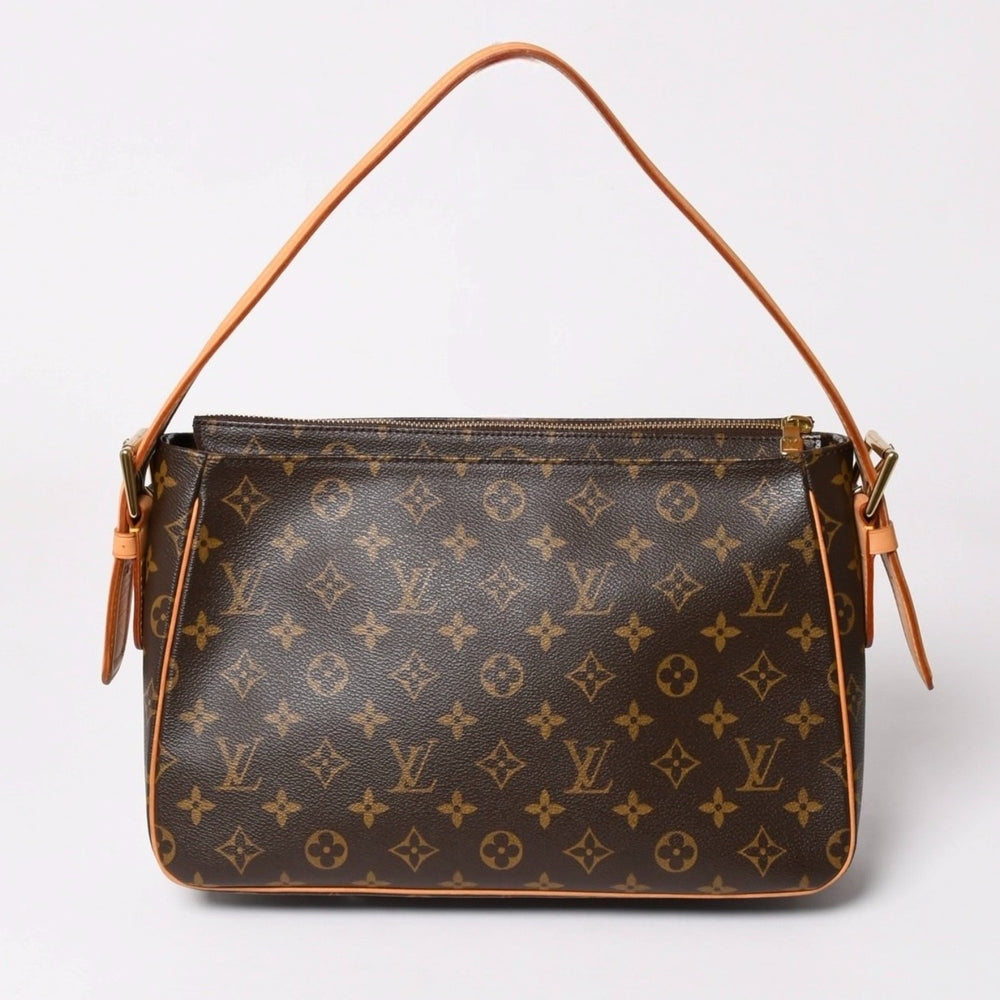 Very Good Condition LOUISVUITTON Vivacite GM One Shoulder Bag M51163 Monogram Brown Gold Hardware Used 4a003180