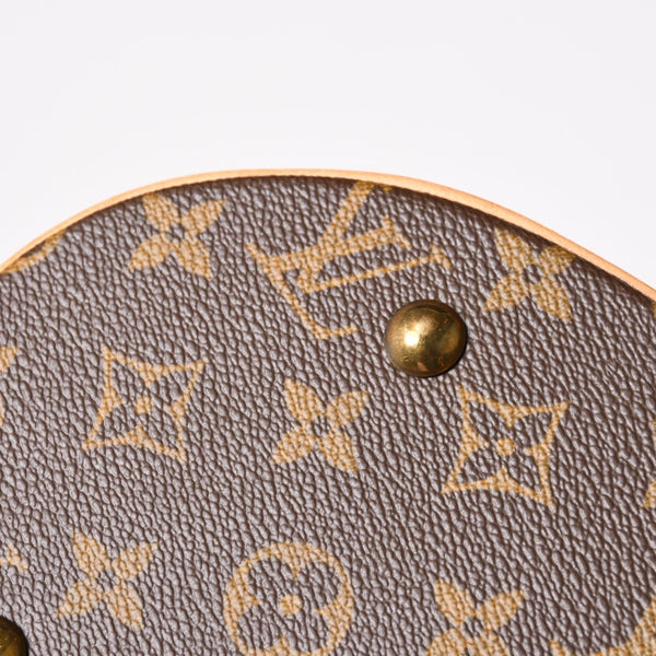 LOUIS VUITTON ルイヴィトン バケットPM ハンドバッグ M42238 モノグラム ブラウン レザー PVC ゴールド金具 美品 中古 4a003188