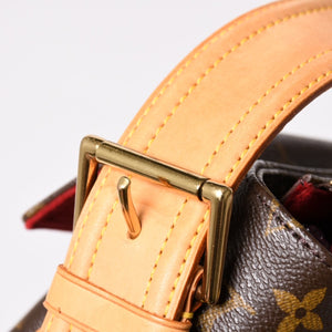 極美品 LOUISVUITTON ルイヴィトン ヴィヴァシテGM ワンショルダーバッグ M51163 モノグラム ブラウン ゴールド金具 中古 4a003180