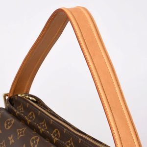 極美品 LOUISVUITTON ルイヴィトン ヴィヴァシテGM ワンショルダーバッグ M51163 モノグラム ブラウン ゴールド金具 中古 4a003180