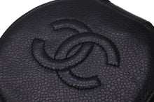 画像をギャラリービューアに読み込む, CHANEL シャネル ジュエリーケース ココマーク 2番台 ブラック キャビアスキン ゴールド金具 美品 中古 55028