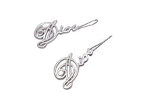 画像をギャラリービューアに読み込む, 極美品 Christian Dior クリスチャンディオール ロゴ ピアス シルバー ジュエリー アクセサリー 小物 6g 中古 55115