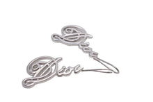 画像をギャラリービューアに読み込む, 極美品 Christian Dior クリスチャンディオール ロゴ ピアス シルバー ジュエリー アクセサリー 小物 6g 中古 55115