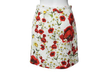 画像をギャラリービューアに読み込む, DOLCE&amp;GABBANA ドルチェアンドガッバーナ タイトスカート セミフレアスカート 薔薇 マーガレット 膝上 11/12 美品 中古 55133