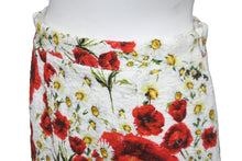 画像をギャラリービューアに読み込む, DOLCE&amp;GABBANA ドルチェアンドガッバーナ タイトスカート セミフレアスカート 薔薇 マーガレット 膝上 11/12 美品 中古 55133