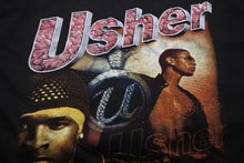 画像をギャラリービューアに読み込む, USHER アッシャー 半袖Tシャツ ラップT プリントT トップス R&amp;B U Got It Bad コットン ブラック XL ユニセックス 美品 中古 55145