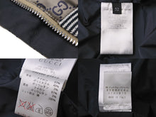 画像をギャラリービューアに読み込む, GUCCI グッチ ブルゾン ナイロン GG柄 ジップアップジャケット ベージュ size52 232050 Z7313 シルバー金具 美品 中古 55164