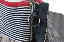 画像をギャラリービューアに読み込む, GUCCI グッチ ブルゾン ナイロン GG柄 ジップアップジャケット ベージュ size52 232050 Z7313 シルバー金具 美品 中古 55164