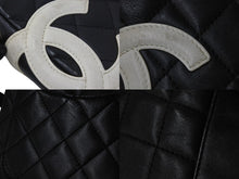 画像をギャラリービューアに読み込む, CHANEL シャネル ポシェット ミニ ショルダーバッグ カンボンライン ココマーク８番代 ブラック ホワイト 良品 中古 55166