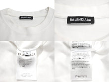 Load image into Gallery viewer, 極美品 BALENCIAGA バレンシアガ フロントロゴプリント 半袖Ｔシャツ 2020年製 コットン ホワイト ブラック サイズM 中古 55187