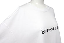 Load image into Gallery viewer, 極美品 BALENCIAGA バレンシアガ フロントロゴプリント 半袖Ｔシャツ 2020年製 コットン ホワイト ブラック サイズM 中古 55187