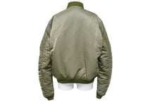 画像をギャラリービューアに読み込む, PHENOMENON フェノメノン MA-1ジャケット 2013年AW 38 M ナイロン ポリエステル グリーン オレンジ シルバー金具 美品 中古 55207